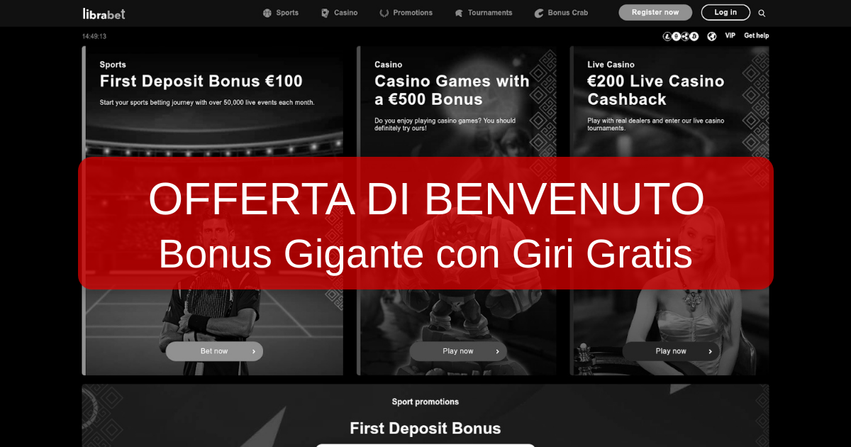 Librabet Casino Italia - La Tua Destinazione di Gioco Online